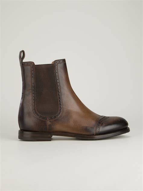 brown gucci brogues|Gucci brogue boots.